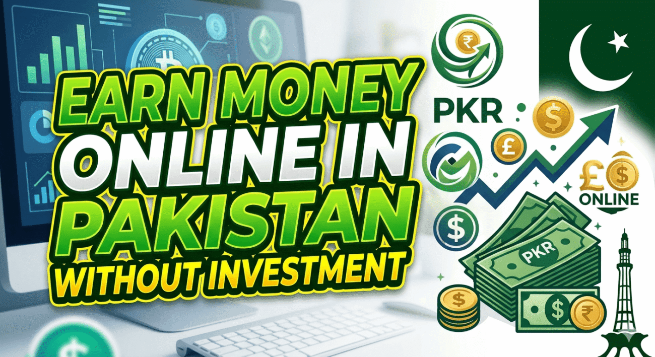 Earn money online in Pakistan without investment
