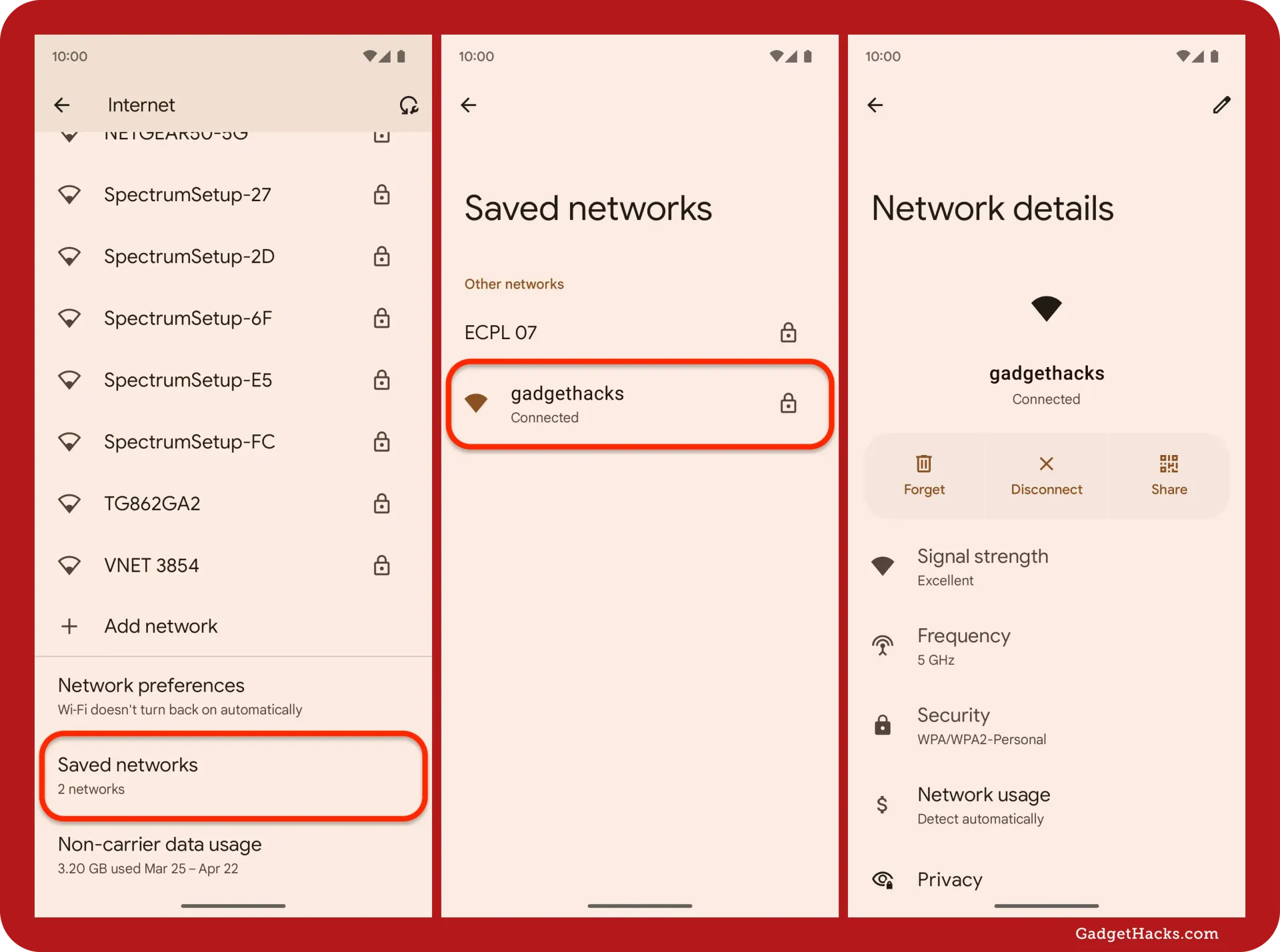 How to See a Saved WiFi Password on Android (Not Currently Connected)