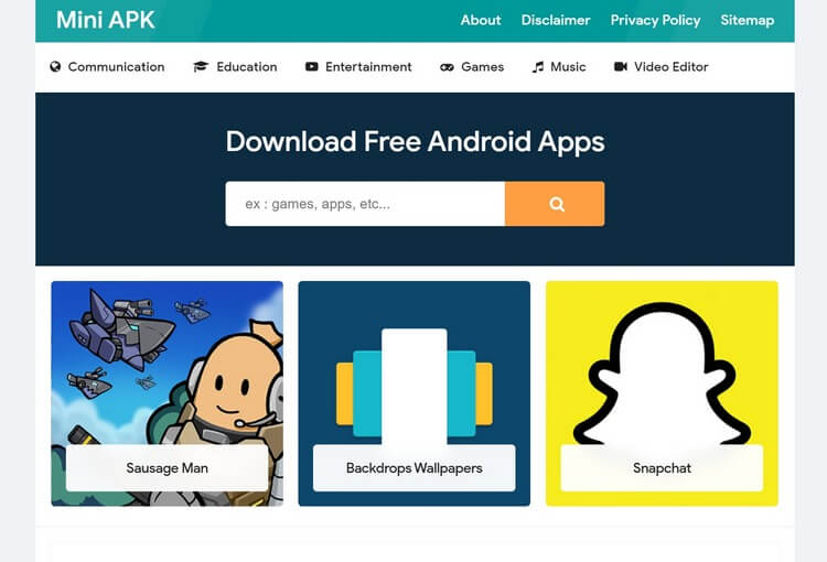 Mini APK blogger template