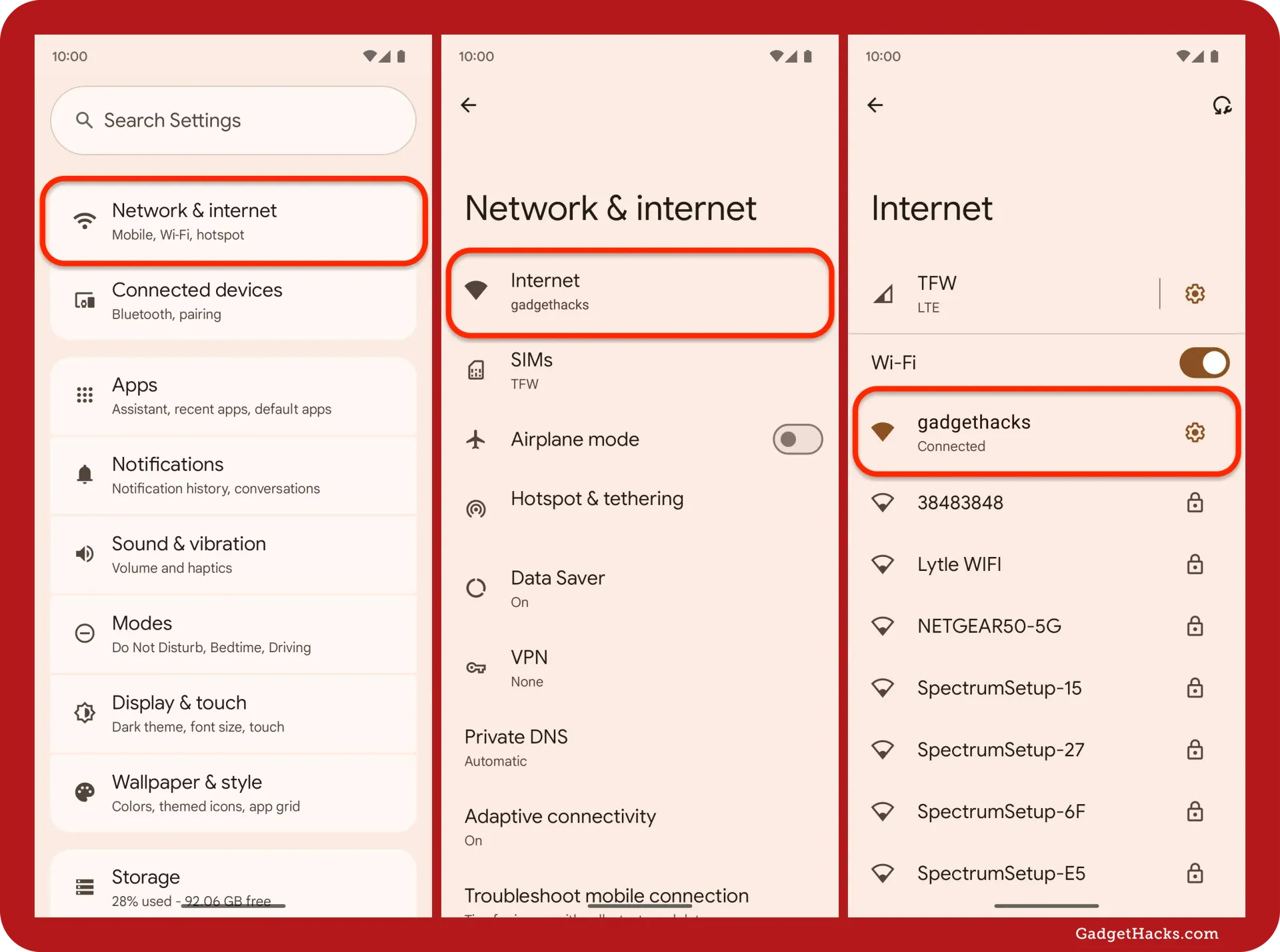 how to find saved wifi password on android